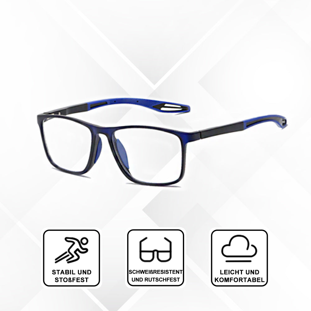 Selbstjustierende Lesebrille mit Zoom Funktion