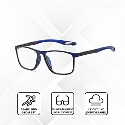 Selbstjustierende Lesebrille mit Zoom Funktion