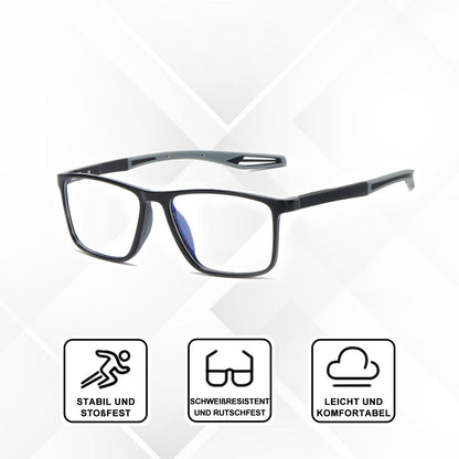 Selbstjustierende Lesebrille mit Zoom Funktion