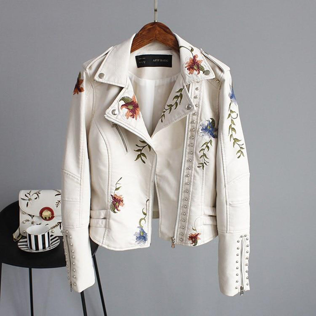 Frauen Blumenjacke Herbst Trend