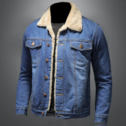 Herren Jeansjacke Italienischer Stil Designer Look