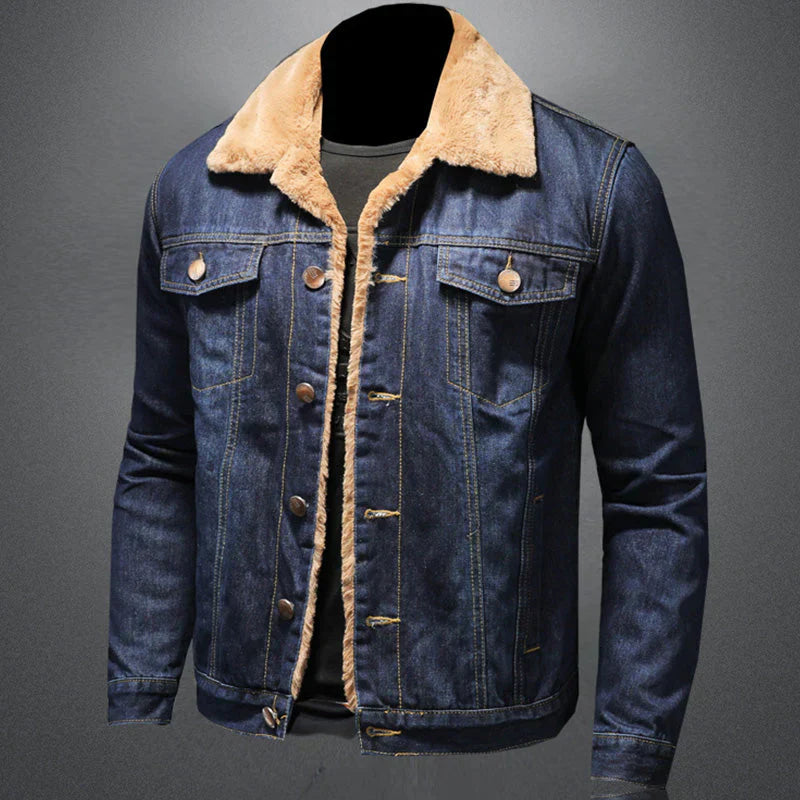 Herren Jeansjacke Italienischer Stil Designer Look