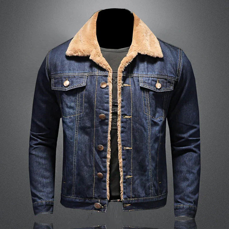 Herren Jeansjacke Italienischer Stil Designer Look - IdealeKleiden