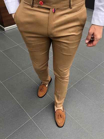 Schmale Anzughose Herren Elegant - IdealeKleiden