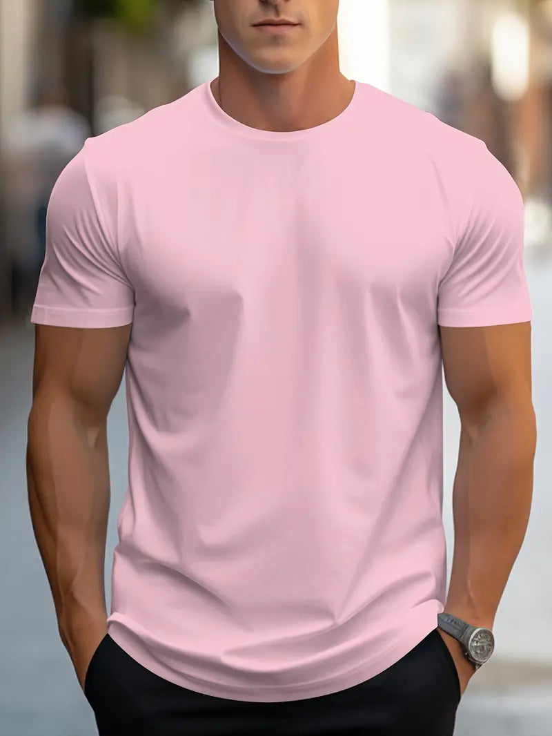 Herren T-Shirt Klassisch Rundhals