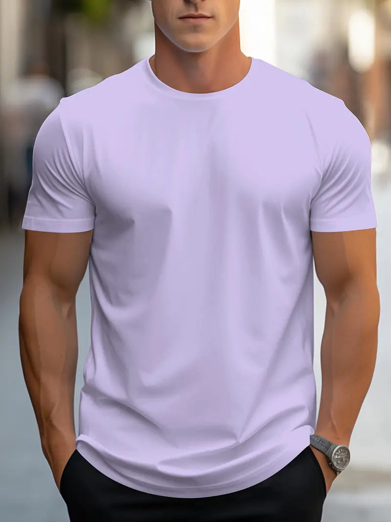 Herren T-Shirt Klassisch Rundhals