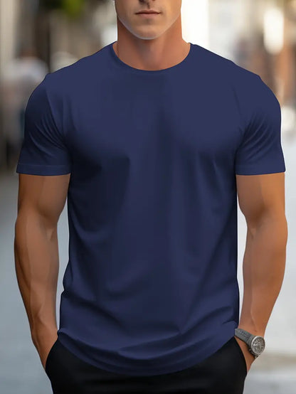 Herren T-Shirt Klassisch Rundhals