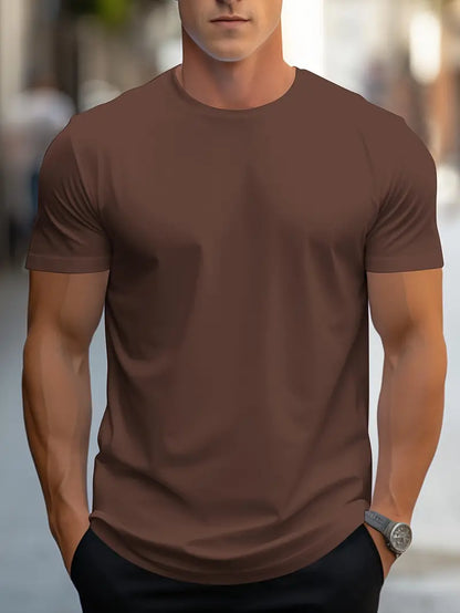 Herren T-Shirt Klassisch Rundhals