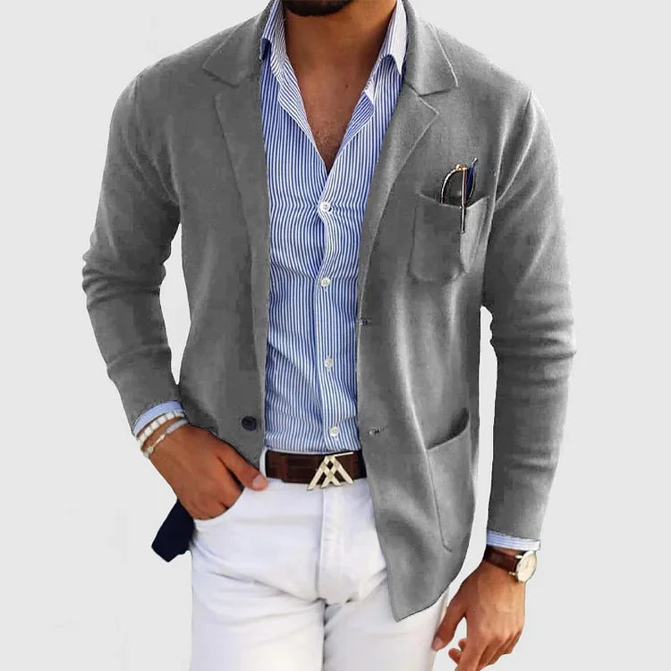 Herren Strickjacke Modern Geschnürt