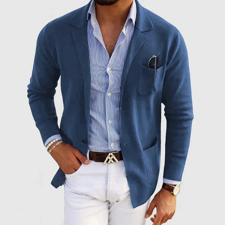 Herren Strickjacke Modern Geschnürt