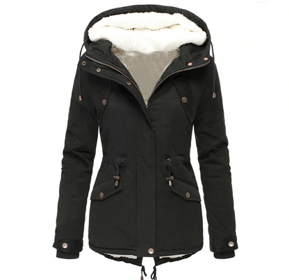 Herbst Winter Jacke Warm Bequem Damen