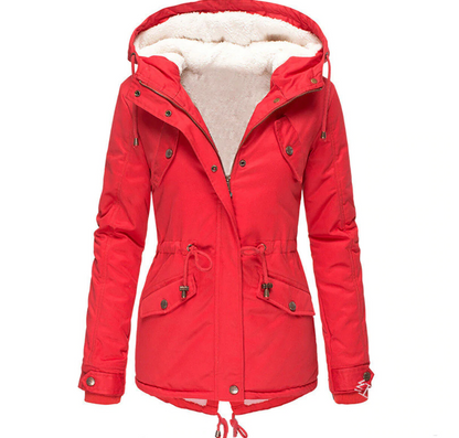 Herbst Winter Jacke Warm Bequem Damen