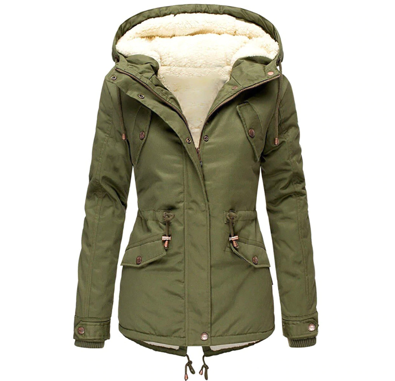 Herbst Winter Jacke Warm Bequem Damen