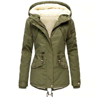 Herbst Winter Jacke Warm Bequem Damen