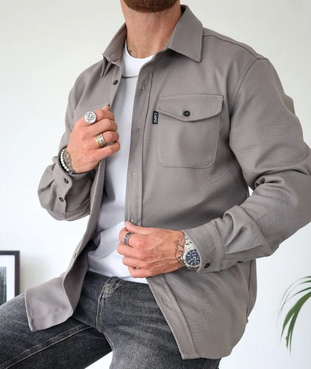 Herren Herbstjacke Stilvoll Wasserabweisend