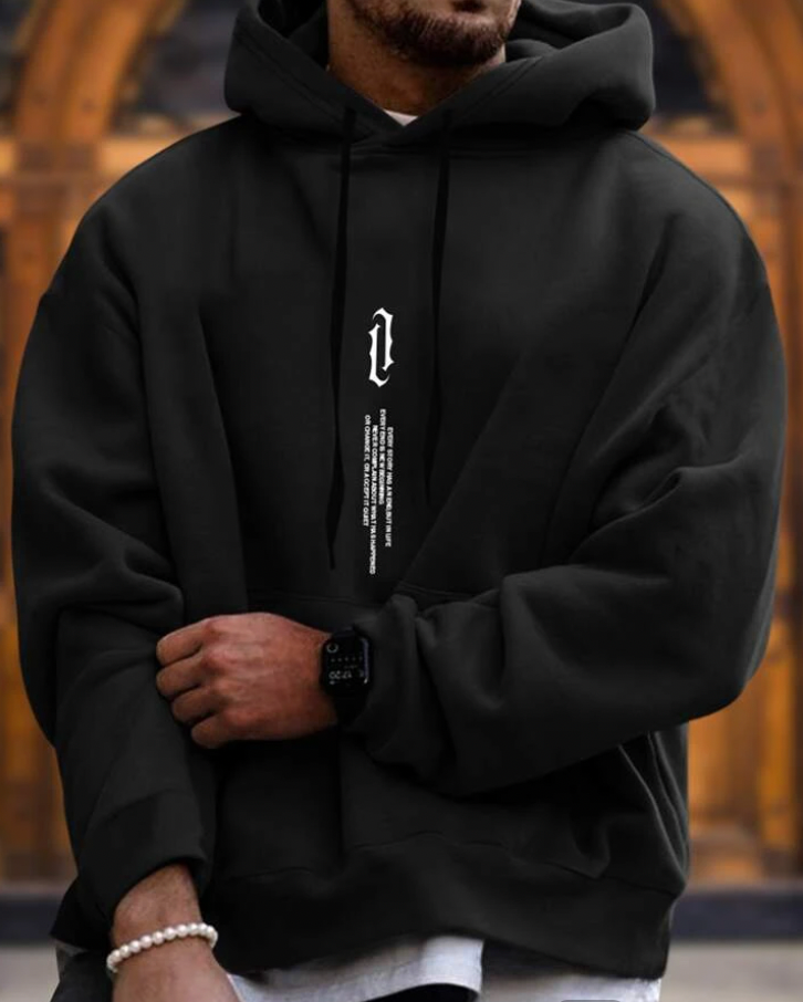 Stylischer Kapuzenpullover Bequem Warm - IdealeKleiden
