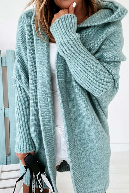 Herbst Strickjacke Damen Kapuze