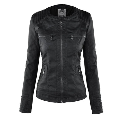 Stilvolle Lederjacke Motorrad Modern - IdealeKleiden