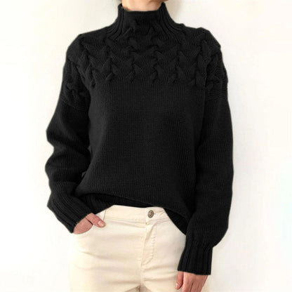 Stilvoller Pullover mit Rollkragen Design