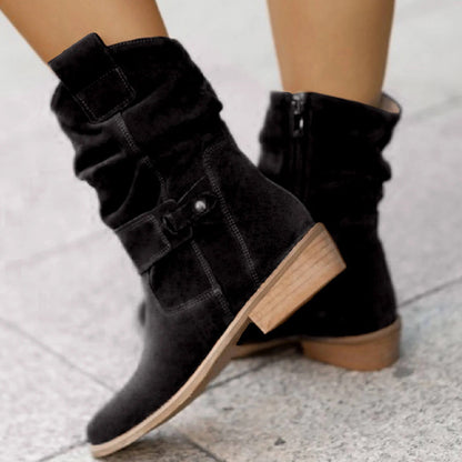 Elegante Damenstiefel Mit Seitenreißverschluss