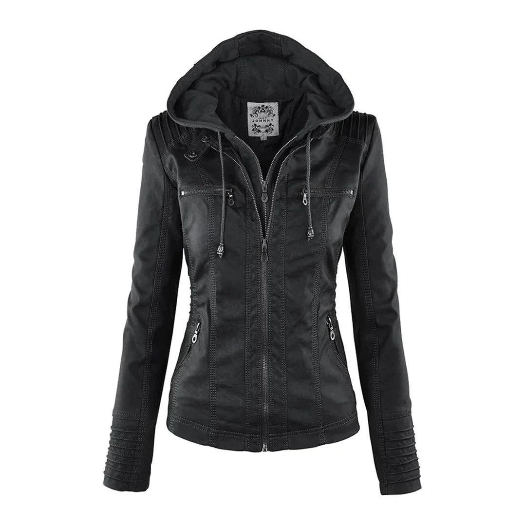 Stilvolle Lederjacke Motorrad Modern