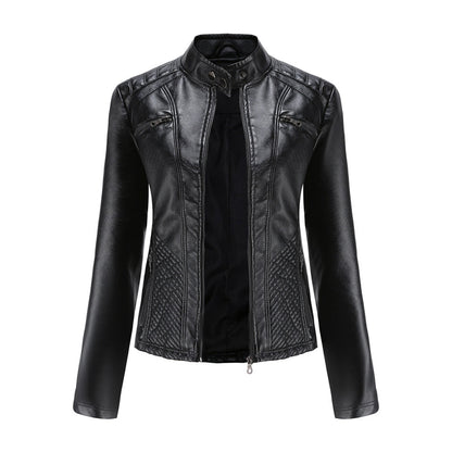 Herbst Lederjacke Damen Stylisch