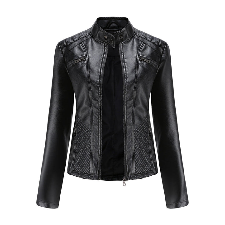Herbst Lederjacke Damen Stylisch