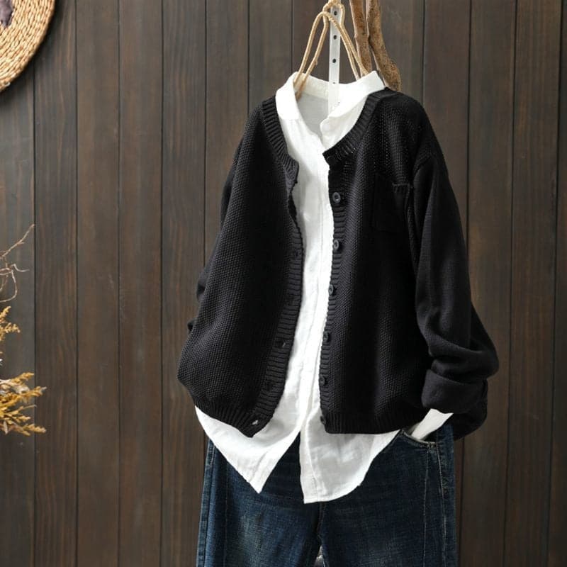 Weicher Cardigan Strick Oversized Bequem