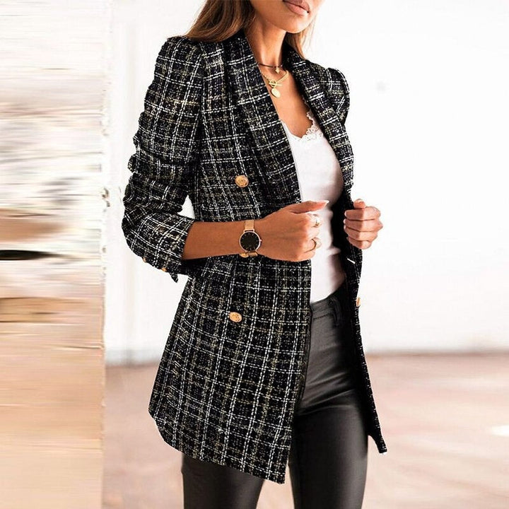 Herbst Blazer Damen Elegant Modisch
