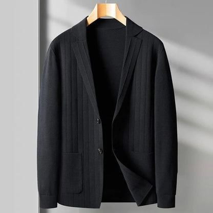 Herren Blazer Modern V-Ausschnitt Knopf - IdealeKleiden