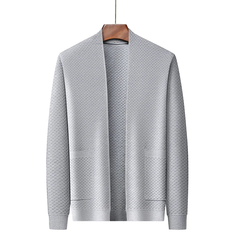Herren Blazer Offen Strick Style