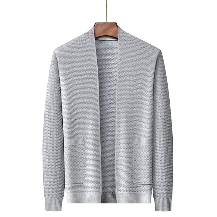 Herren Blazer Offen Strick Style
