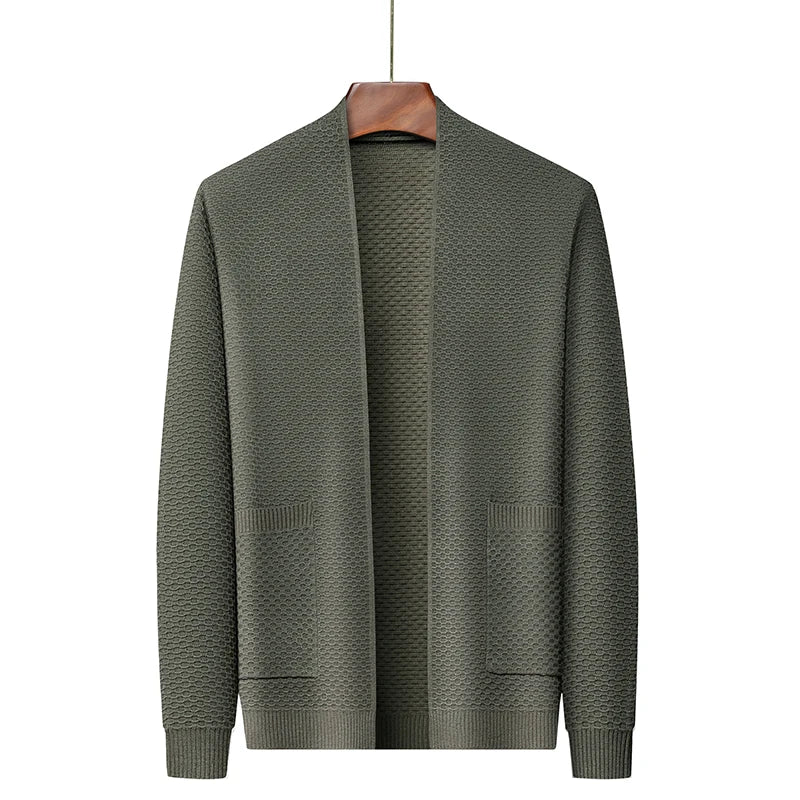 Herren Blazer Offen Strick Style