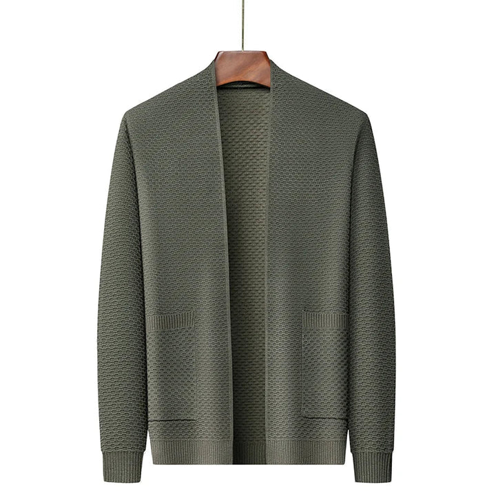 Herren Blazer Offen Strick Style