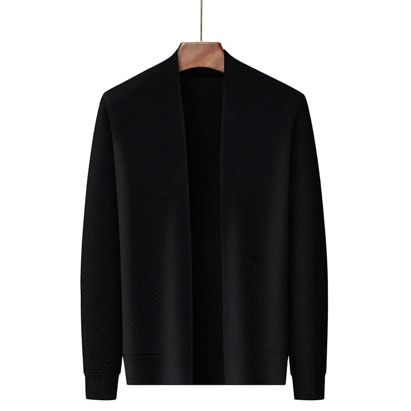 Herren Blazer Offen Strick Style