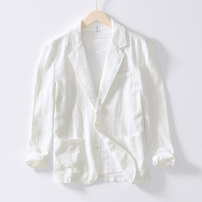 Leichter Leinenblazer Herren Einreiher Sommerjacke