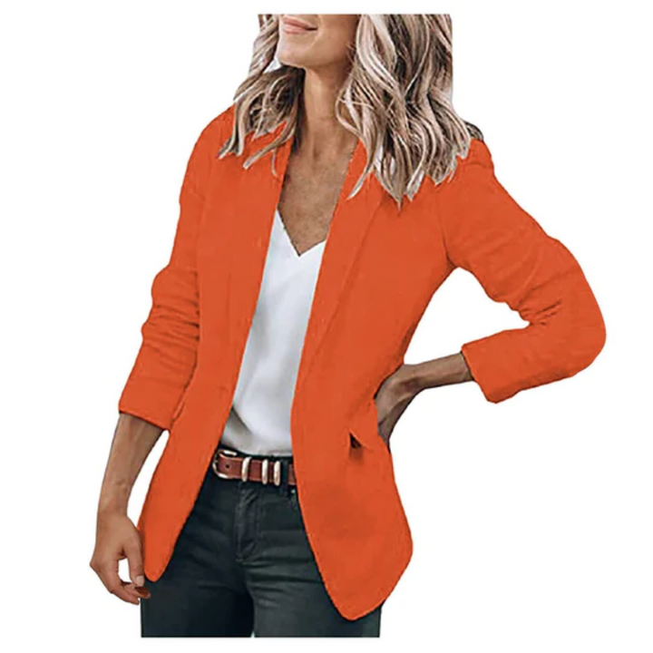 Damen Blazer Modern Offener Schnitt