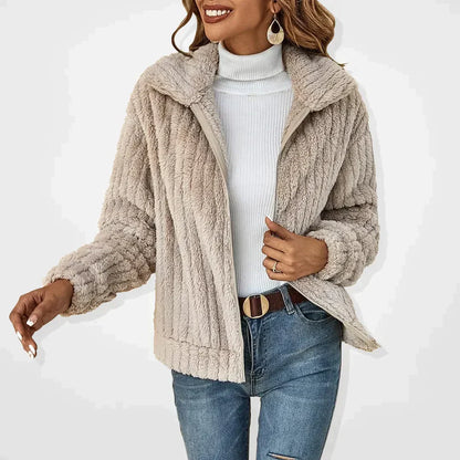 Weiche Winterjacke Strukturiertes Design