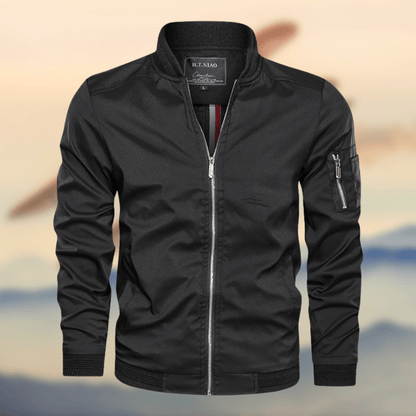 Herren Bomberjacke Slim Fit Winddicht Modern