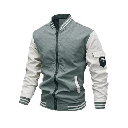 Herren Bomberjacke Reißverschluss Herbst Style