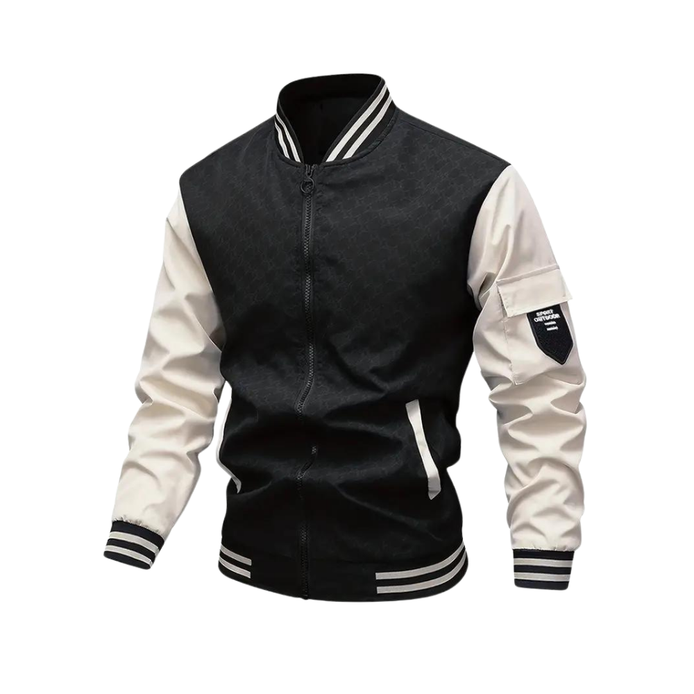 Herren Bomberjacke Reißverschluss Herbst Style