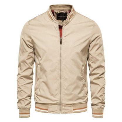 Slim Fit Herren Bomberjacke Reißverschluss