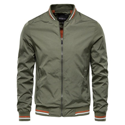 Slim Fit Herren Bomberjacke Reißverschluss