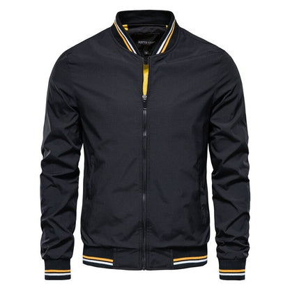 Slim Fit Herren Bomberjacke Reißverschluss