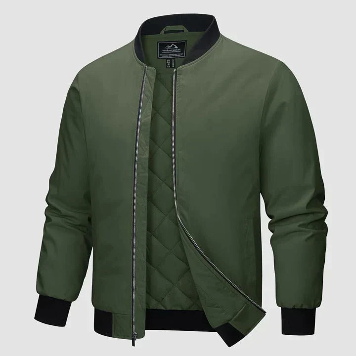 Winter-Bomberjacke Herren Reißverschluss Steppjacke
