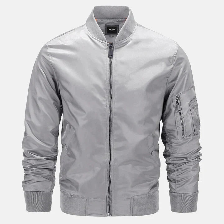 Herren Bomberjacke Winddicht Zip-Up Herbstjacke