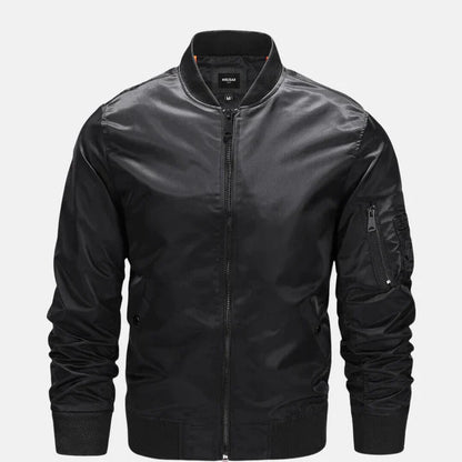 Herren Bomberjacke Winddicht Zip-Up Herbstjacke