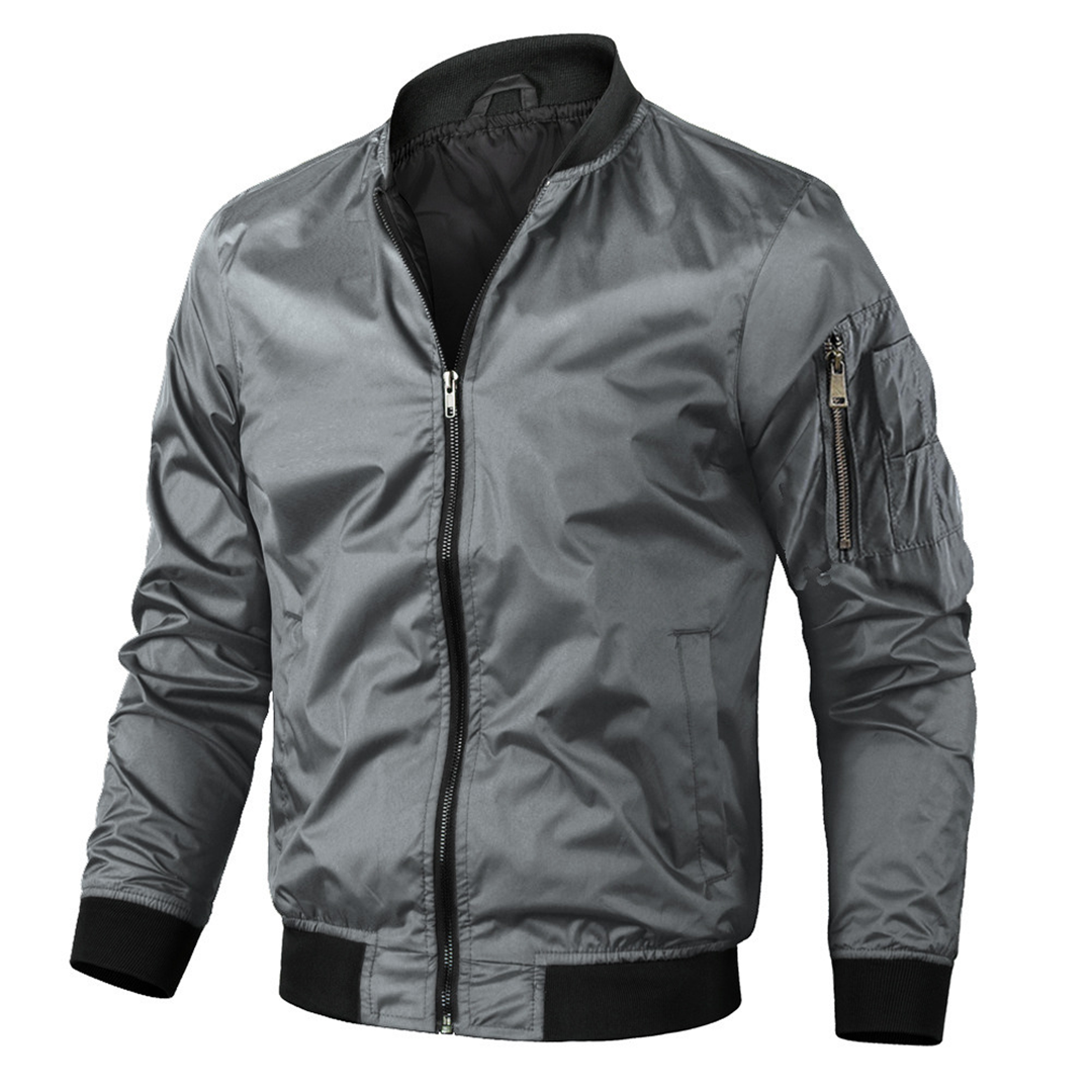 Herren Bomberjacke Lässig Vintage Style