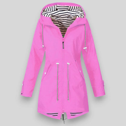 Damen Regenjacke Wasserdicht Elegant Style