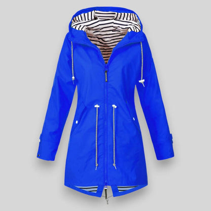 Damen Regenjacke Wasserdicht Elegant Style